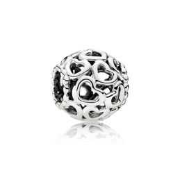 openwork heart charm